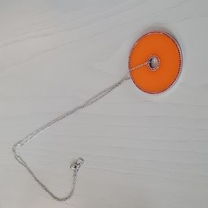 Swarovski orange pendant necklace